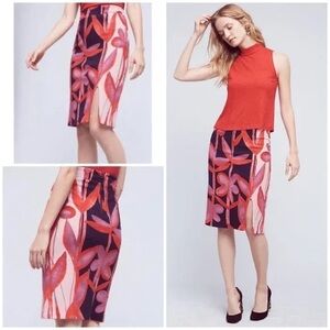 ANTHROPOLOGIE MAEVE Cordyline Pencil Skirt Size Medium